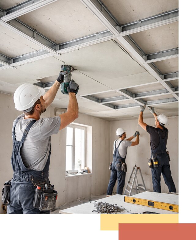 Кессонный потолок из гипсокартона под ключ в Сестрорецке