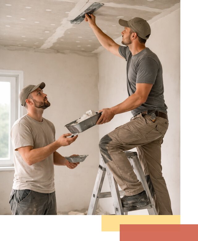 Шпаклевка потолка из гипсокартона в Сестрорецке качественно и быстро