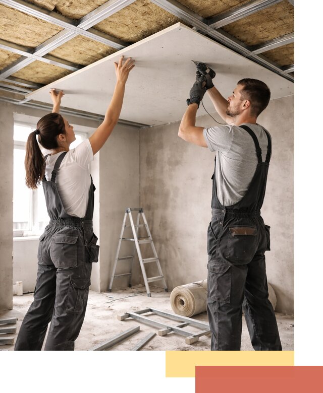 Звукоизоляция потолка из ГКЛ в Сестрорецке профессионально и надежно