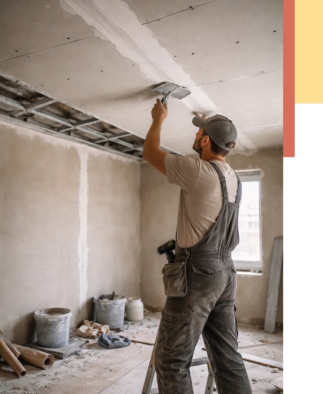 Ремонт потолка из гипсокартона в Сестрорецке от 666 руб./м² — быстро и недорого | ОТДЕЛОЧНИК-Сст