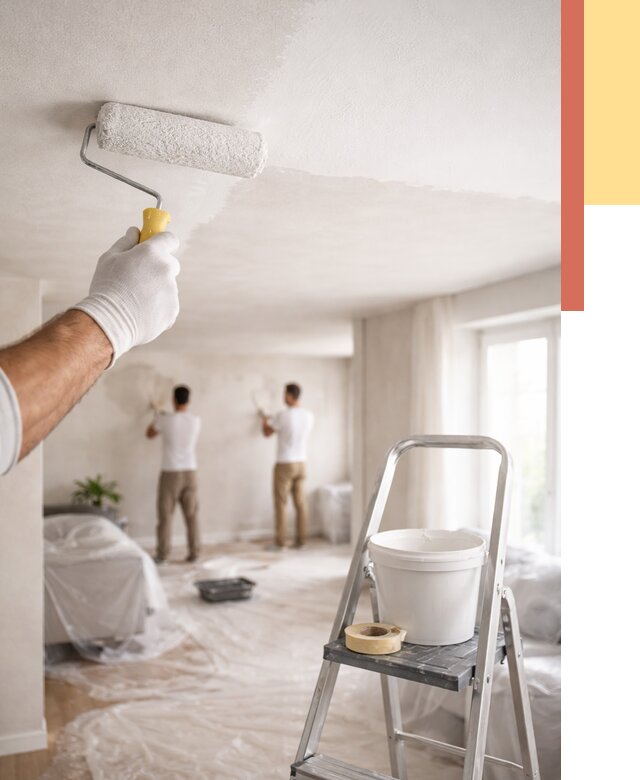 Покраска потолка акриловой краской в Сестрорецке от 2562 руб. | ОТДЕЛОЧНИК-Сст