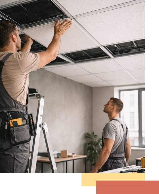 Монтаж потолочной плитки в Сестрорецке качественно и в срок