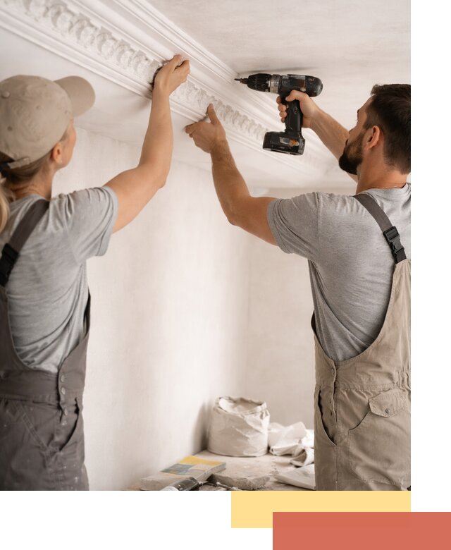 Профессиональный монтаж лепнины на потолок в Сестрорецке