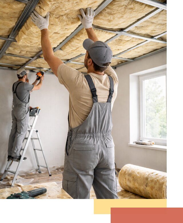 Утепление потолка под ключ в Сестрорецке качественно и быстро