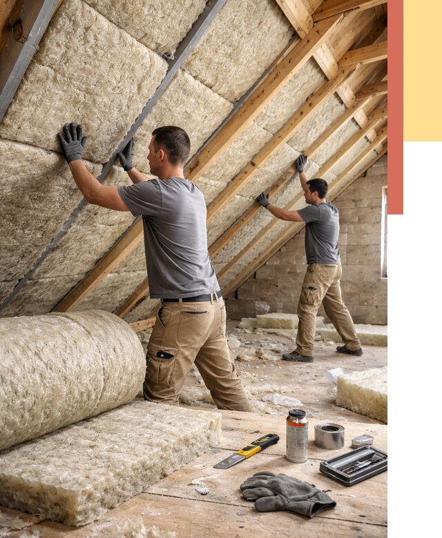 Утепление потолка минватой в Сестрорецке от 1486 руб. — быстро и недорого | ОТДЕЛОЧНИК-Сст