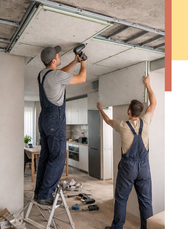 Шумоизоляция потолка панелями зипс в Сестрорецке от 1896 руб. под ключ | ОТДЕЛОЧНИК-Сст